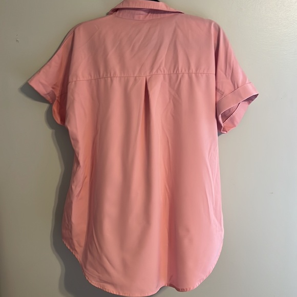 Pink Button up Casual T-Shirt - Picture 9 of 9